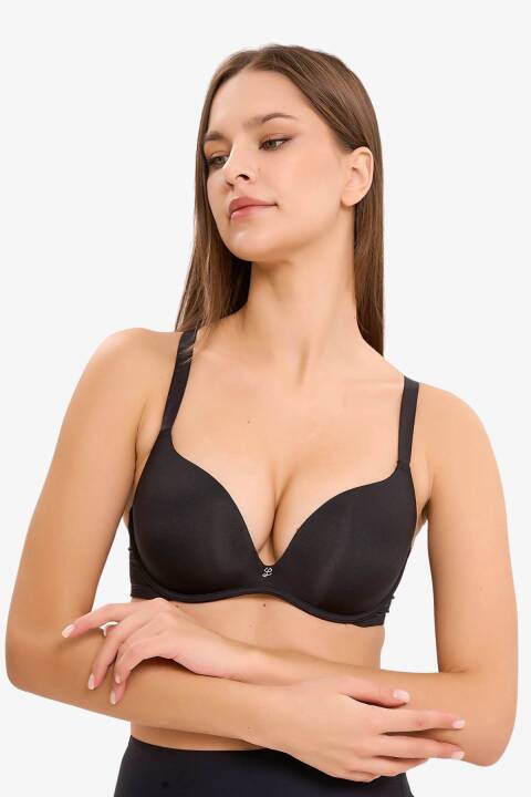 Бюстгальтер уплотненная чашка, Nero 
