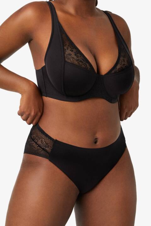 Трусики максі з високою талією, чорний 