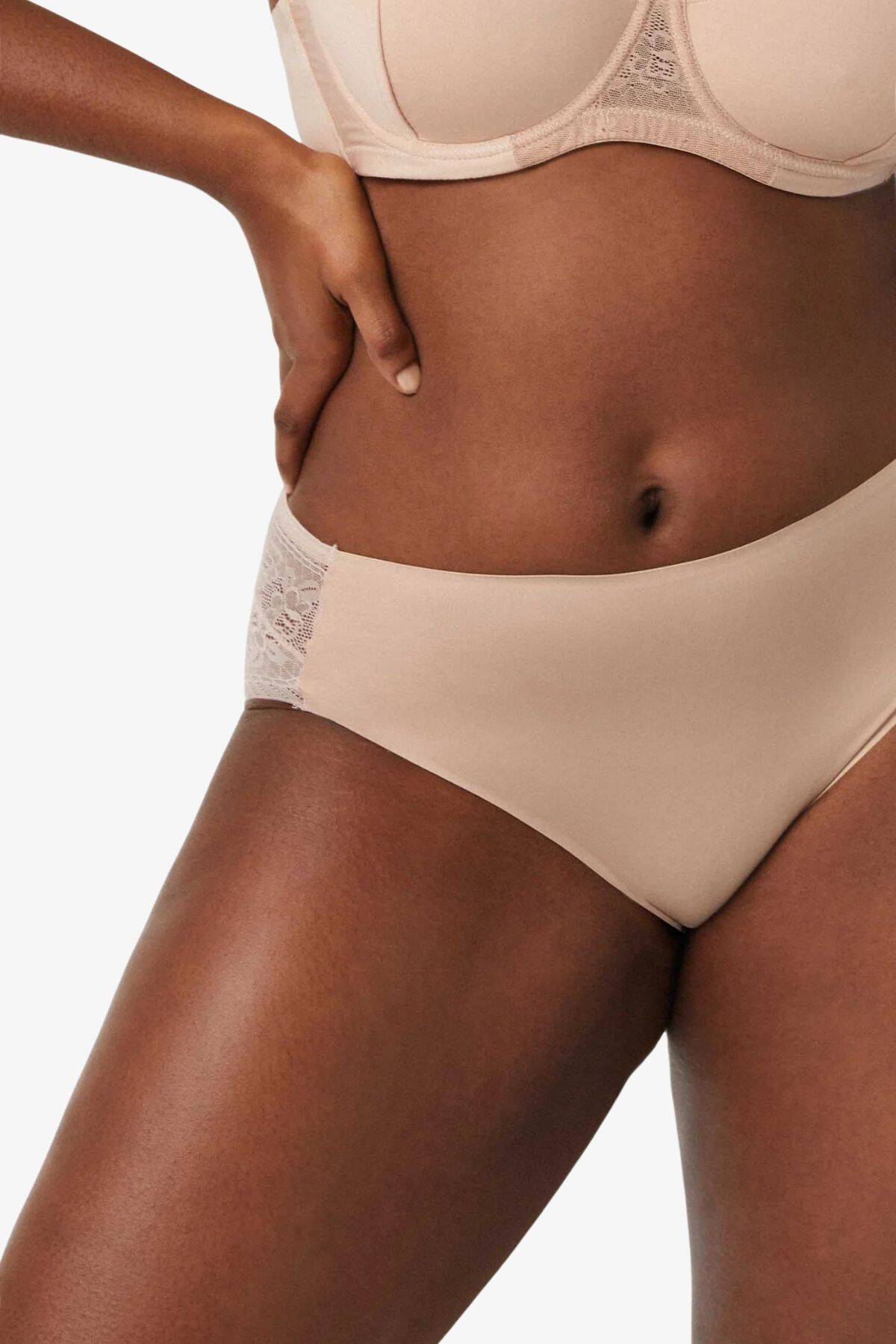 Трусики максі з високою талією Ysabel Mora YM 19671, бежевий вид 0