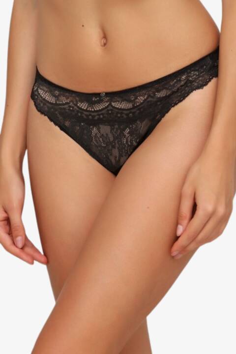 Трусики стрінги, чорний 