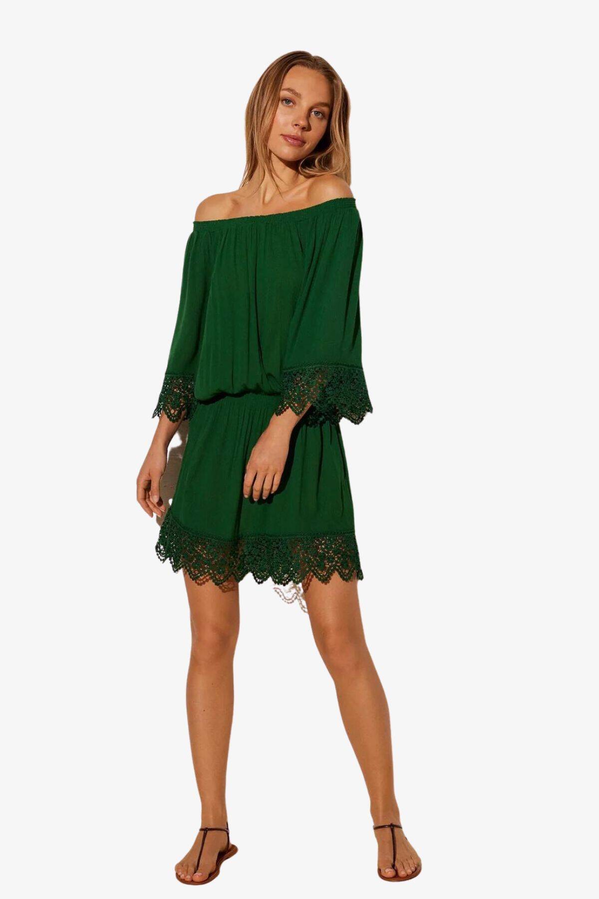 Пляжна сукня Ysabel Mora 85919, зелений вид 0