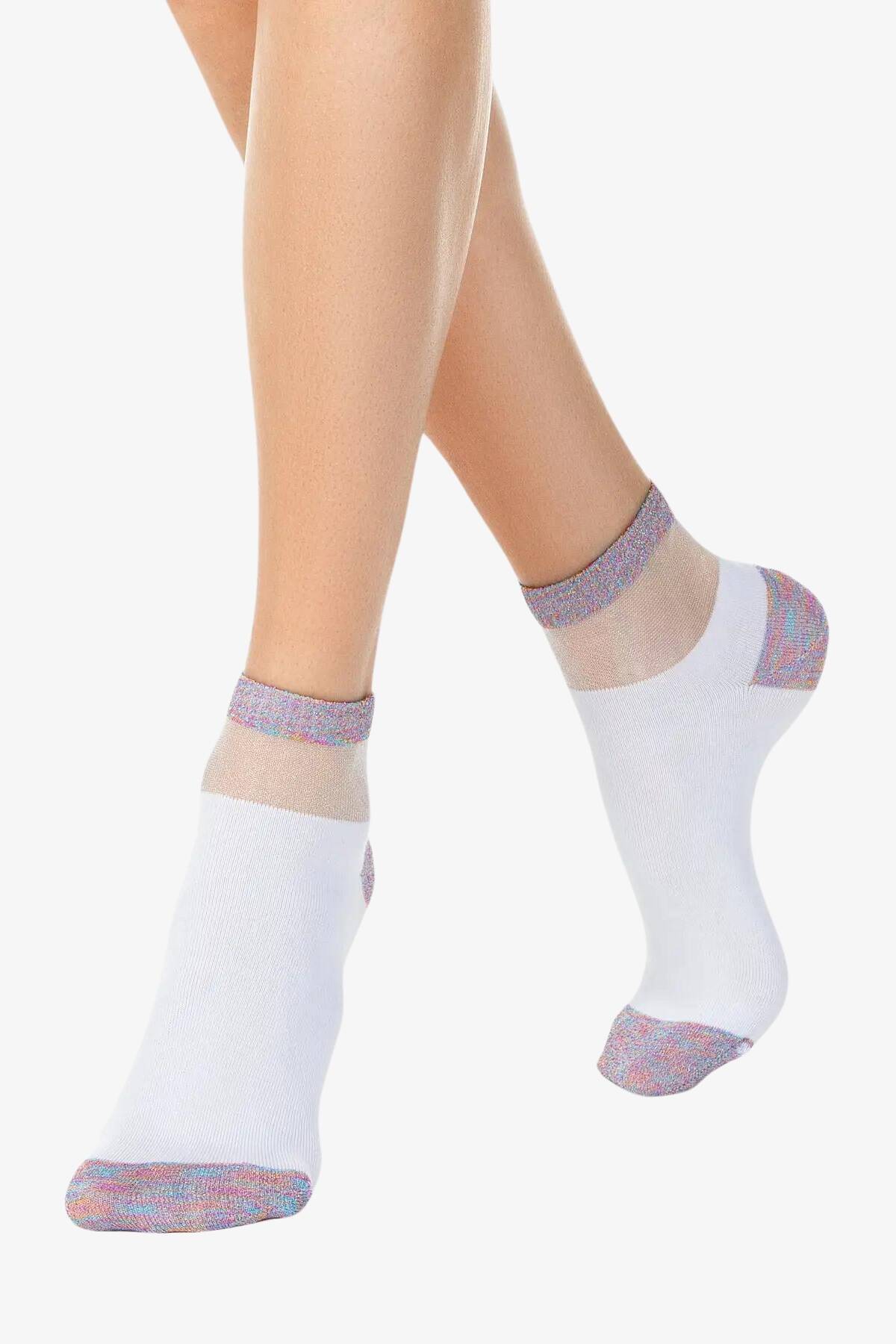 Шкарпетки жіночі короткі Conte 20С-5СП, 207 білий вид 0