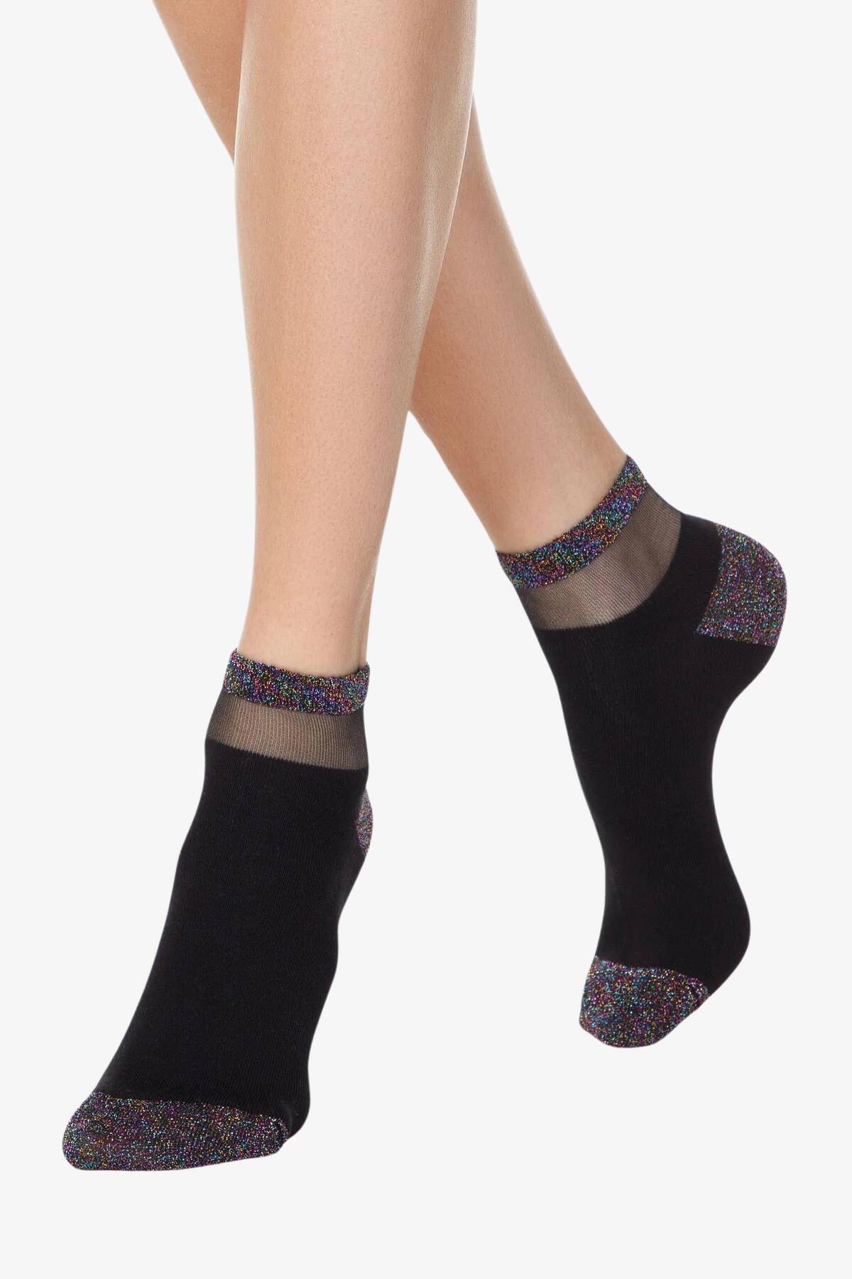 Шкарпетки жіночі короткі Conte 20С-5СП, 207 чорний вид 0