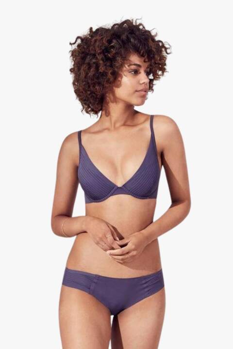 Бюстгальтер бралетт Thirdlove Seamless Stripe Plunge Seamless Stripe Plunge