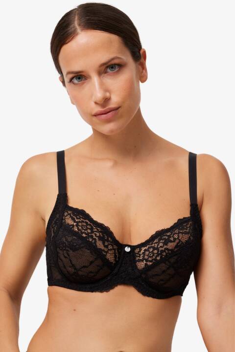Бюстгальтер з м'якою чашкою, чорний 