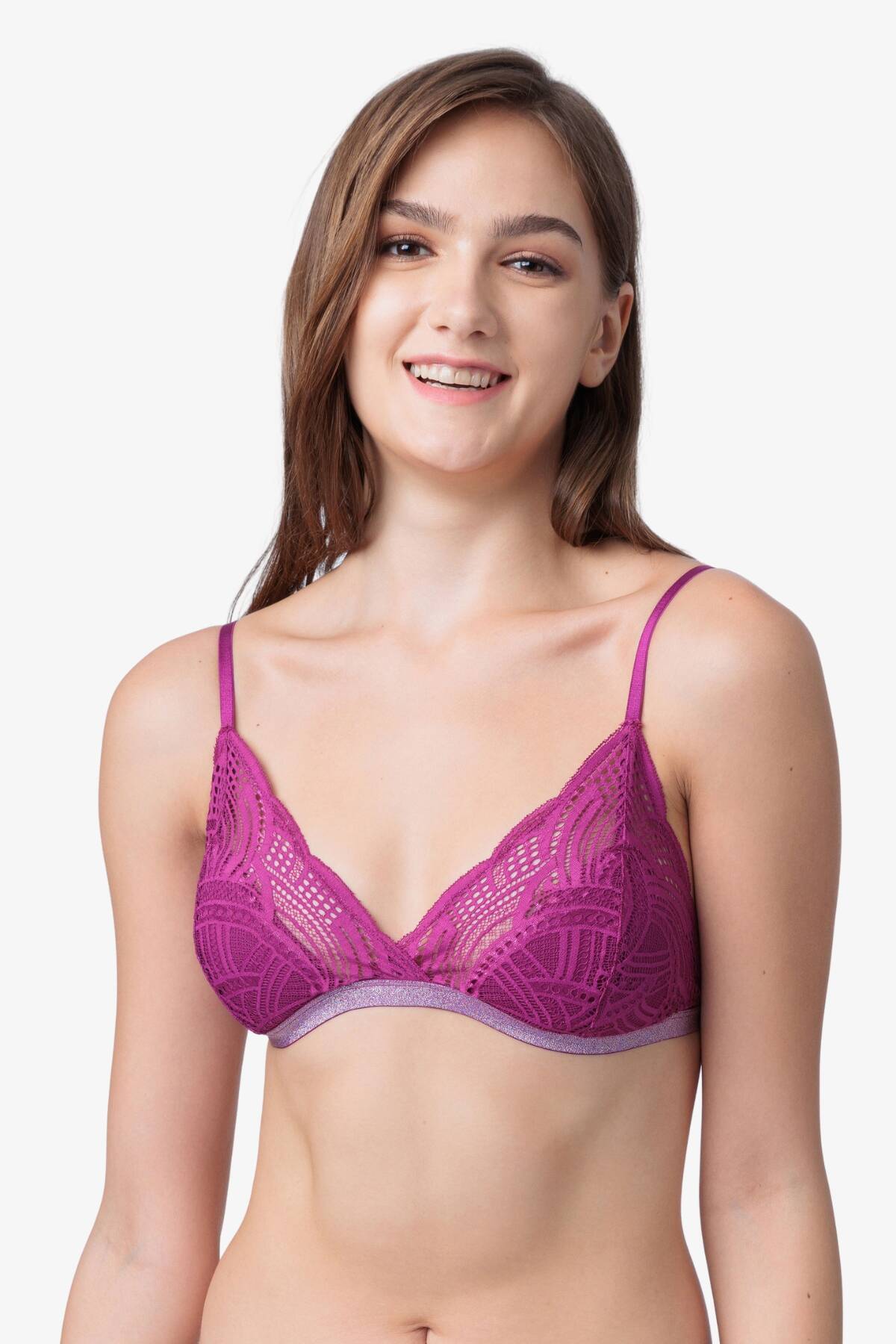 Бюстгальтер бралетт Dorina FXBR0012LA103-2X0313, фуксія вид 0