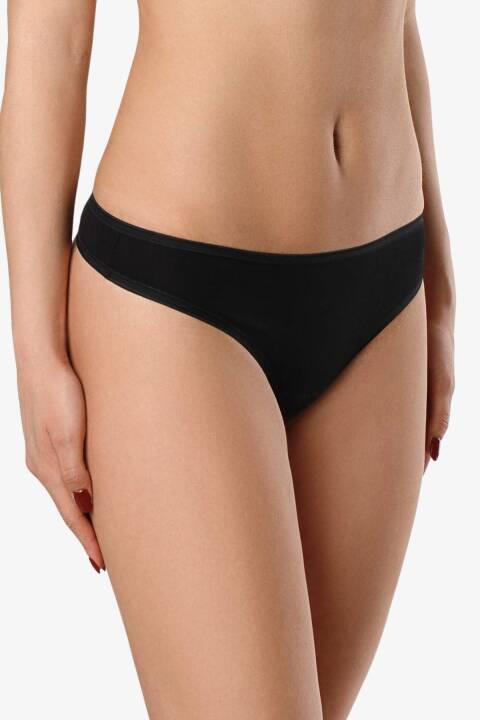 Трусики стрінги, чорний 