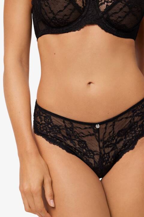 Трусики стрінги, чорний 