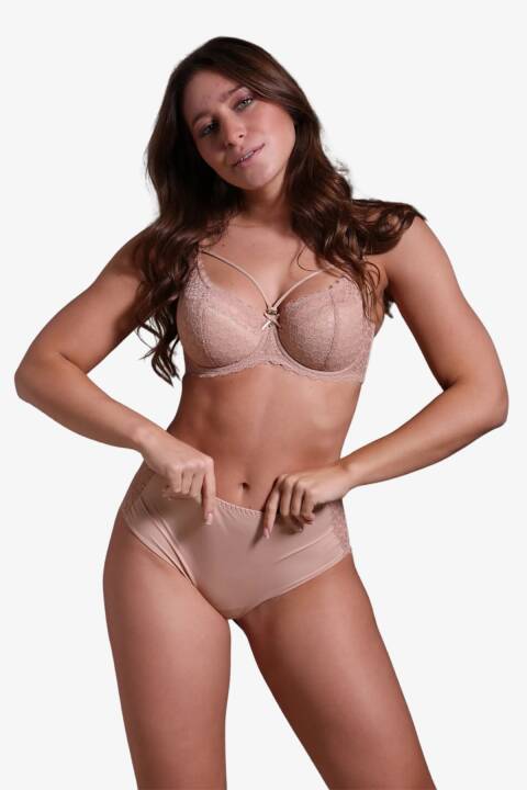 Бюстгальтер балконет, тілесний 