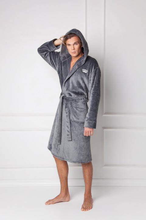 Халат чоловічий William bathrobe grey ARUELLE William bathrobe grey