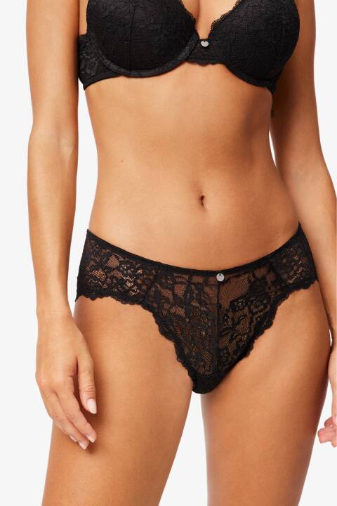 Трусики бразіліану, чорний 