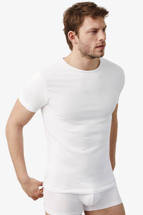 Футболка чоловіча з круглим вирізом, Білий 