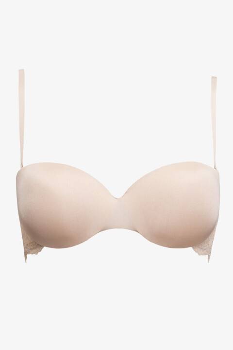 Бюстгальтер балконет, бежевий 