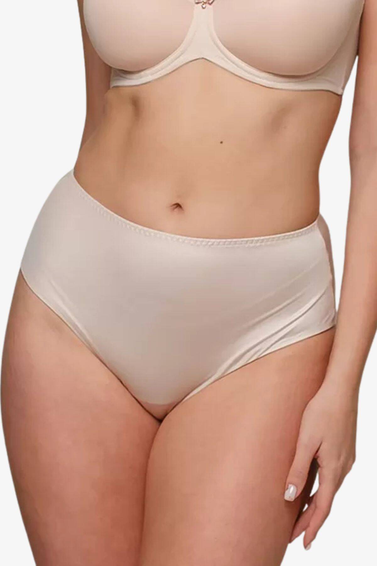 Трусики жіночі максі з високою талією ZeBra 740005, молочний вид 0