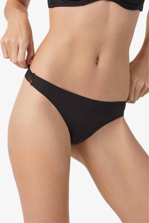 Трусики стрінги, чорний 