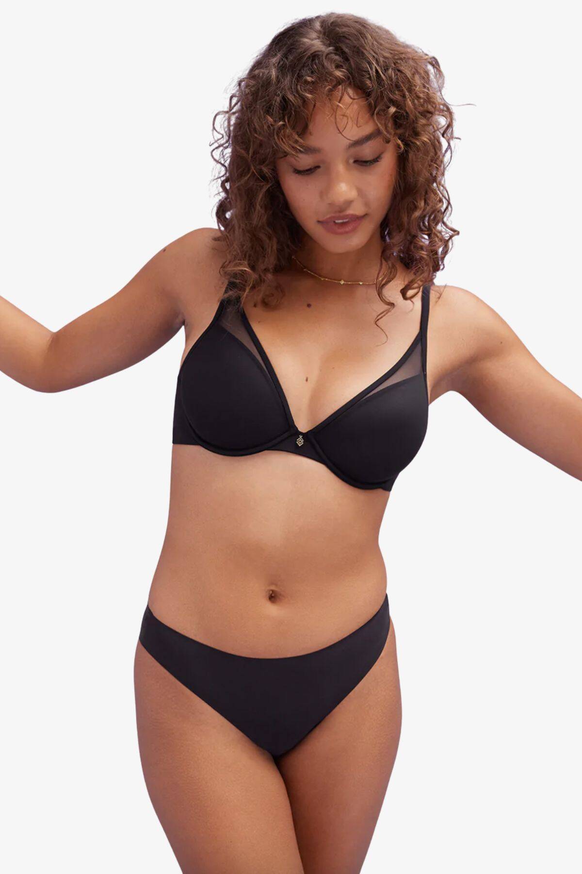 Класичний бюстгальтер планжThirdlove Classic Cont Plange Bra, чорний вид 0