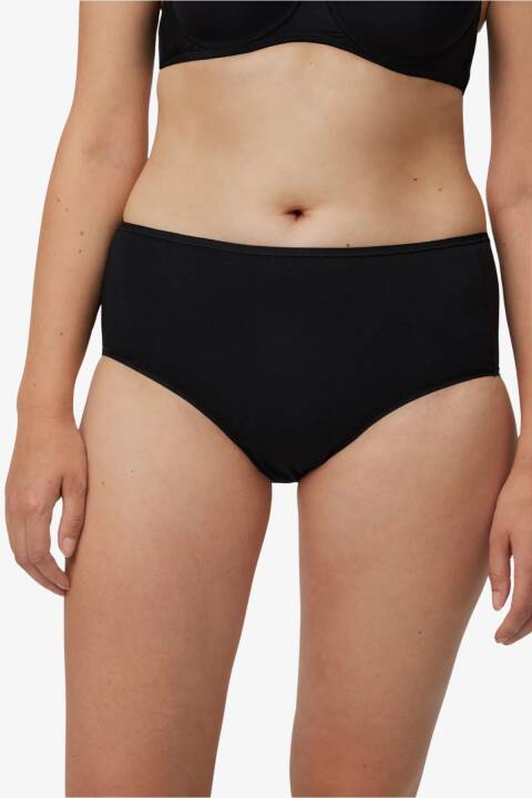 Трусики максі з високою талією, чорний 