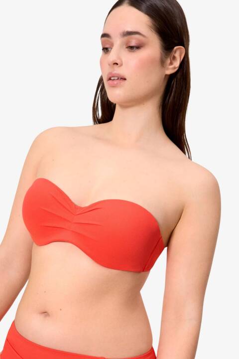 Купальник женcкий бандо, VIVID CORAL 