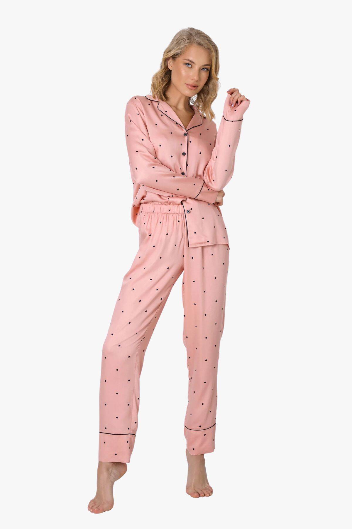 Пижама женская с брюками ARUELLE Mona pajama long вид 0