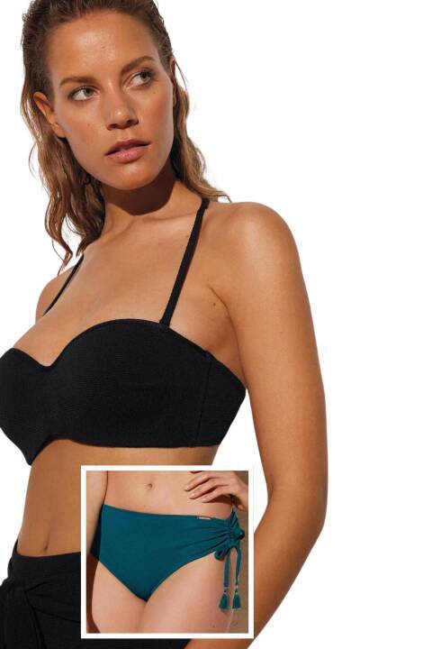 Жіночий купальник бандо Ysabel Mora 82200 Negro/82212 Green 82200 Negro/82212 Green