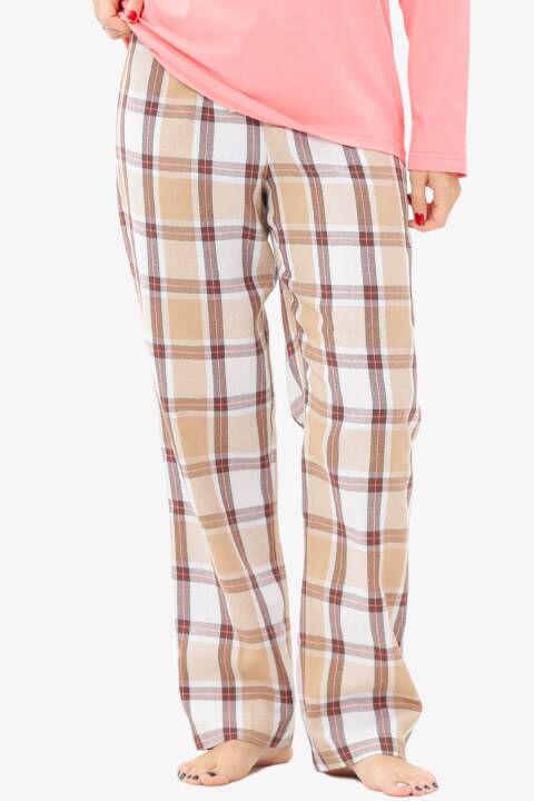 Штани жіночі, Бежева клітка 